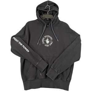 Element Public Enemy Hoodie Men M Fight The Power Graphic Black Skateboard Skate